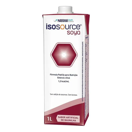 Isosource Soya 1000ml - Nestlé - Sabor Baunilha
