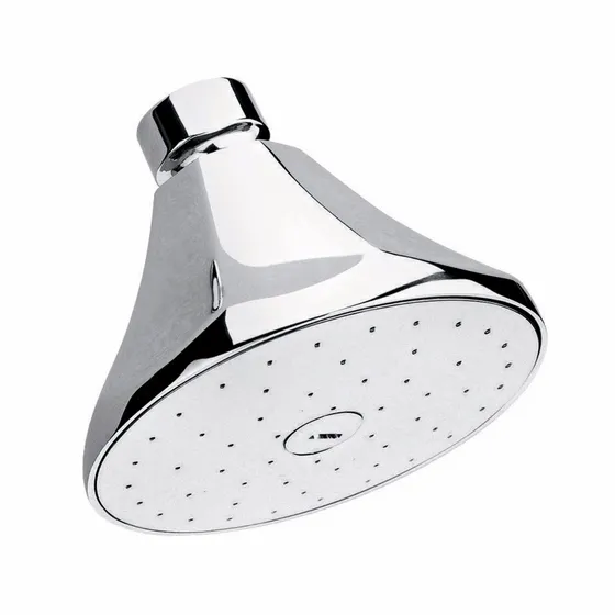 Regadera De Chorro Fijo Helvex H-100 Accesorios De Baño Acabado Cromado Color Plateado