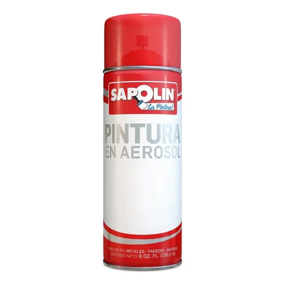 Pintura En Aerosol Sapolin 8 Oz Color Plata