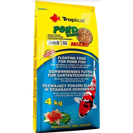 Alimento para carpas Bastões de lagoa tropical Misturado 4 kg