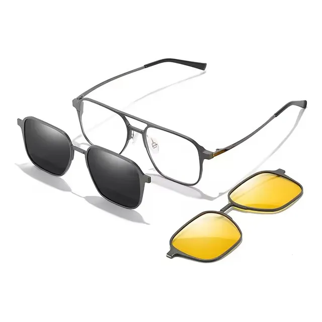 Sobrelentes 3 En 1, Monturas De Lujo, Lentes