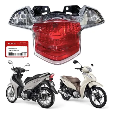 Lanterna Traseira Honda Biz 110i/125 2018-2026 Original Ambos Lados Vermelho