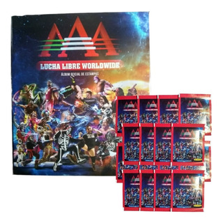 Álbum De Estampas Aaa Worldwide + 25 Sobres Panini Álbum De Estampas Aaa Worldwide + 25 Sobres Panini