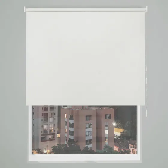 Cortina Enrollable Blackout 140x180 Blanco Sunflex