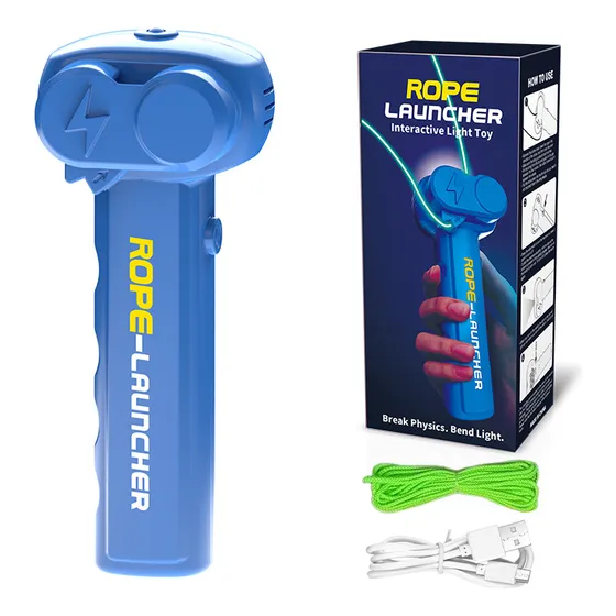 Lanzador De Cuerdas Portátil De Velocidad Ajustable Luminoso