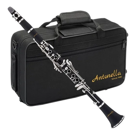 Clarinete 17 Chaves Si Bemol C/ Estojo Antonella