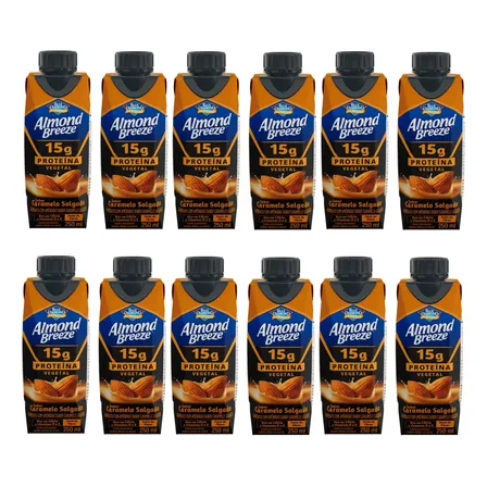 Alimento Com Amêndoas Almond Breeze Caramelo C/12 Un