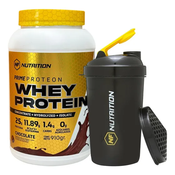 Nf Nutrition Whey Protein 910g Sabor Chocolate + Shaker