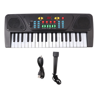 Teclado Musical Electronico 37 Teclas Juguetes Con Micrófono Teclado Musical Electronico 37 Teclas Juguetes Con Micrófono