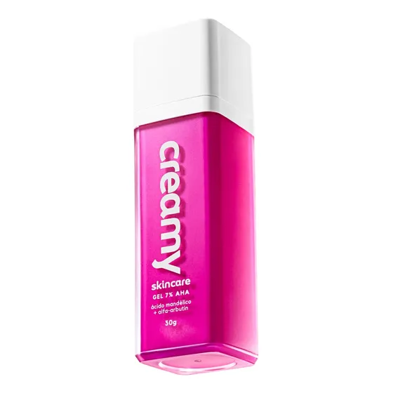 Creamy Skincare Ácido Mandélico 30g | Reduz a Oleosidade Combate a Formação de Acne Uniformiza o Tom da Pele | Todos os Tipos de Pele Inclusive as Oleosas Uso Noturno