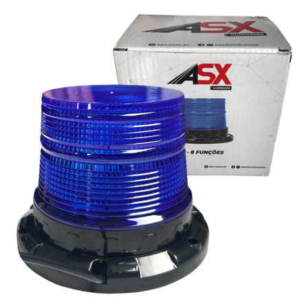 Giroflex 12/24v Azul Em Led Warning Light Asx Bivolt Giroflex 12/24v Azul Em Led Warning Light Asx Bivolt