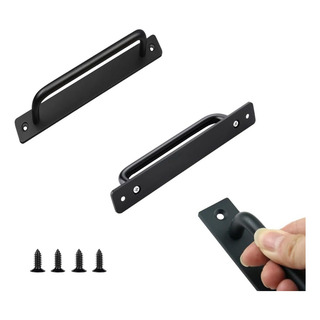 2 Piezas Manija De Puerta Inoxidable, Jaladeras Negras 21cm 2 Piezas Manija De Puerta Inoxidable, Jaladeras Negras 21cm