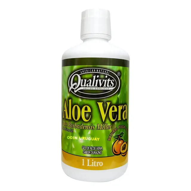 Aloe Vera Bebible Qualivits 1 Litro - Sabor Durazno