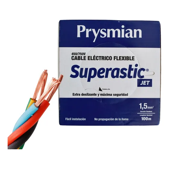Cable Unipolar 1.5mm Pirelli Prysmian 100m Normalizado