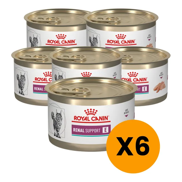 Alimento Royal Canin Renal Support Feline Lata 145 Gr X6