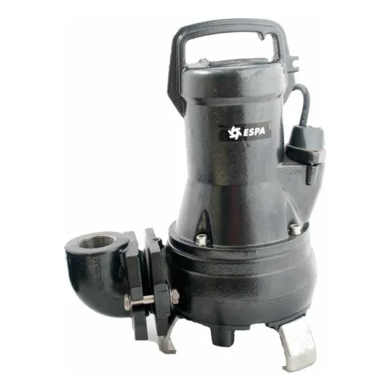 Bomba Sumergible Para Lodos Espa Drainex202 1.5 Hp, 3f, 220v