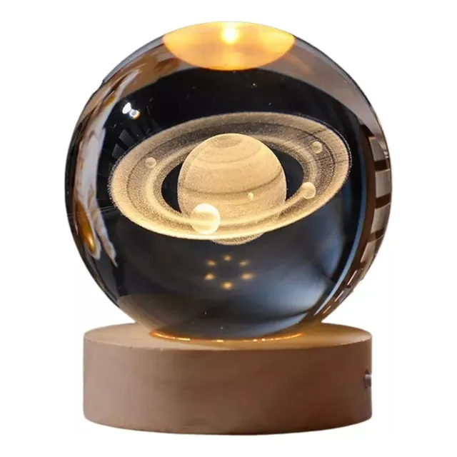 Esfera Diseño 3d Mini Lámpara De Luz Led Saturno  545st02