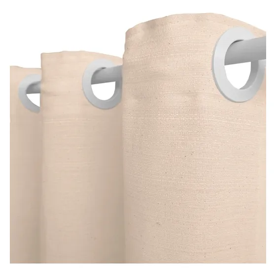 Cortina Luxo Linho Quarto 2,80x1,80 Altura Argola Branca