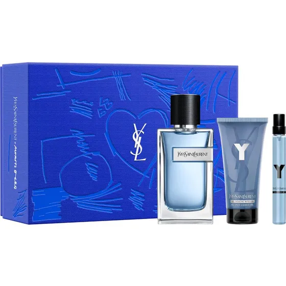 Cofre Perfume Ysl Edt 100ml +minitalla Edp + Gel Ducha 50 Ml