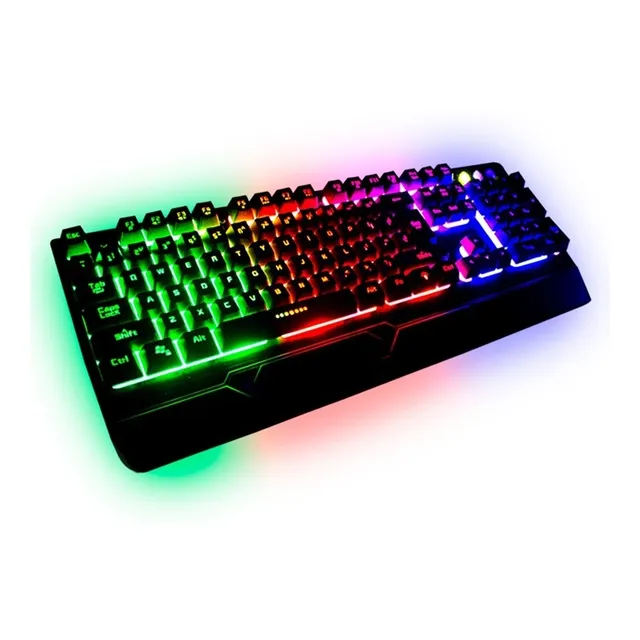Teclado Gamer Con Iluminación Rgb Con Cable Usb Gaming