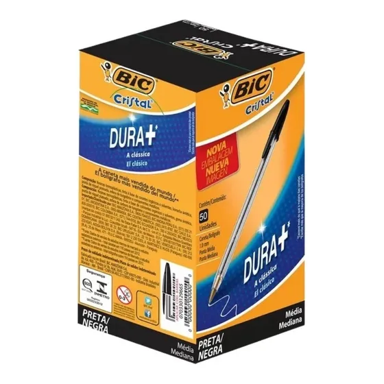 Lapiz Pasta Punta Media Bic X 50 Unidades Color A Elección 