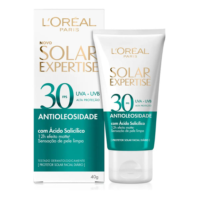 Protetor Solar Facial L'oréal Paris Antioleosidade Fps30 40g Protetor Solar Facial L'oréal Paris Antioleosidade Fps30 40g