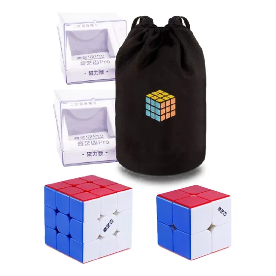 2 Cubo Rubik 2x2 Y 3x3 Qiyi M Pro Magneticos Stickerless