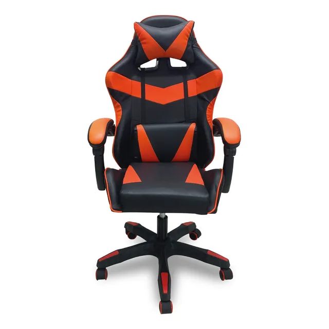 Silla de Escritorio Titano TT-SGSRPBL Gamer Ergonómica Roja con Tapizado de Cuero Sintético