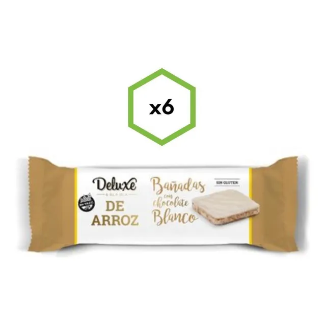 Galletas Arroz Deluxe Bañada Choco Blanco Deluxe Bla Bla