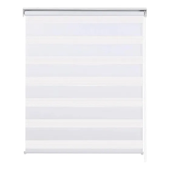 Persianas Enrollables Doble Capa 180x100cm Cortinas Blackout Color Blanco