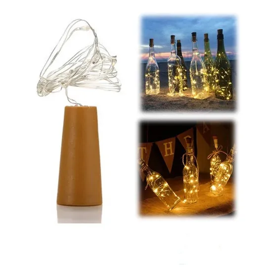 Aokely Luces Botella Vino Corcho  Luces Led Cuerda Alambr