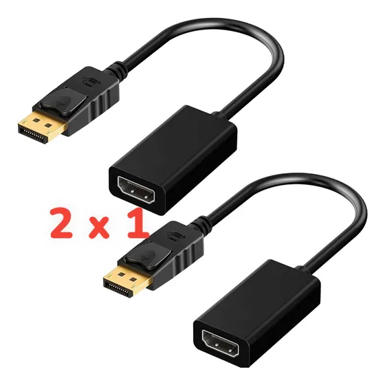 Cable Adaptador Display Port A Hdmi Kit 2unidades 