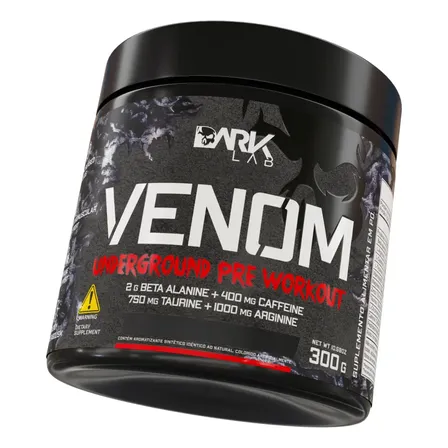 Pre Treino Venom Underground 300g Limão Dark Lab