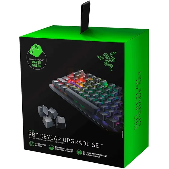Kit De Teclas Razer Pbt Keycap Verde Nuevo Sellado