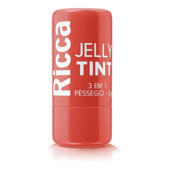 Bastão Jelly Tint 3 Em 1 - Batom, Blush E Sombra Ricca