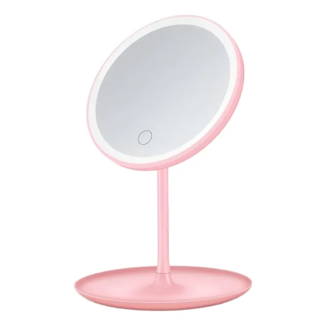 Espejo Maquillaje Luz Led Redondo Con Encendido Táctil