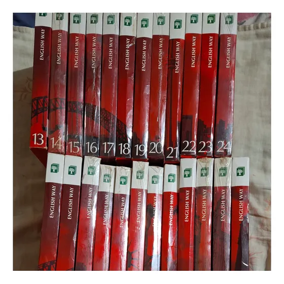 Livro English Way O Curso De Inglês Da Abril Coleção Completa,  24 Volumes.