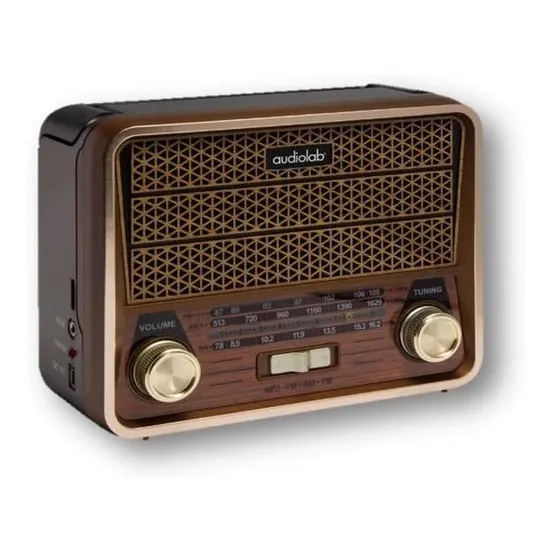Mini Radio Parlante Retro Bluetooth Audiolab Gs-f821u Fx