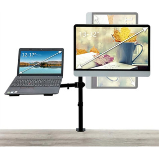 Soporte De Monitor Doble Para Pantalla Y Laptop Ergonomica Soporte De Monitor Doble Para Pantalla Y Laptop Ergonomica