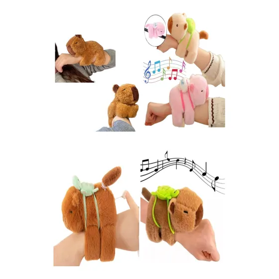 Peluche Carpincho Capibara Pulsera Hermoso Suave