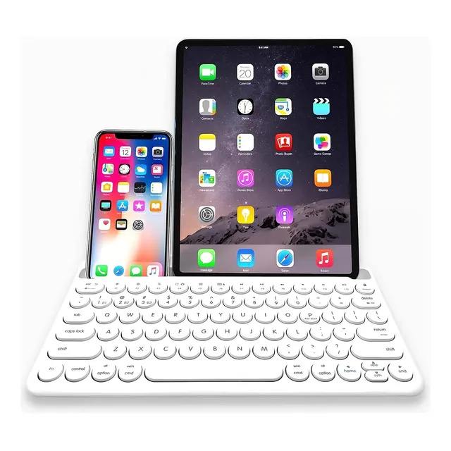 Teclado Bluetooth Multidispositivo Para iPhone, iPad Y Table