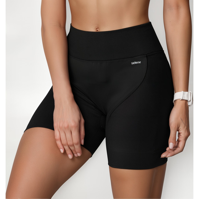 Short Academia Feminino Poliamida Selene Zero Transparência Short Academia Feminino Poliamida Selene Zero Transparência