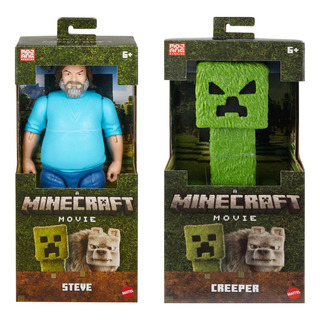Kit Steve E Creeper Minecraft O Filme 28 Cm - Mattel Jrf65 Kit Steve E Creeper Minecraft O Filme 28 Cm - Mattel Jrf65
