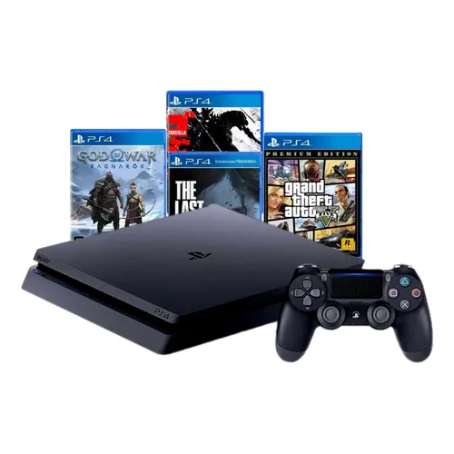 Sony PlayStation 4 500GB Grand Theft Auto V cor preto-azeviche