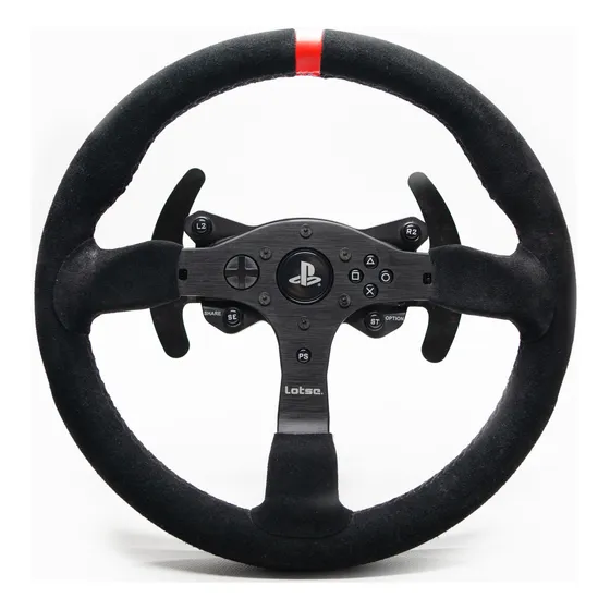 Volante Lotse Thrustmaster T300 Camurça Simulador Vermelho 