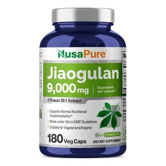 Suplemento Nusapure Jiaogulan 9000 Mg 180 Cápsulas Vegetaria