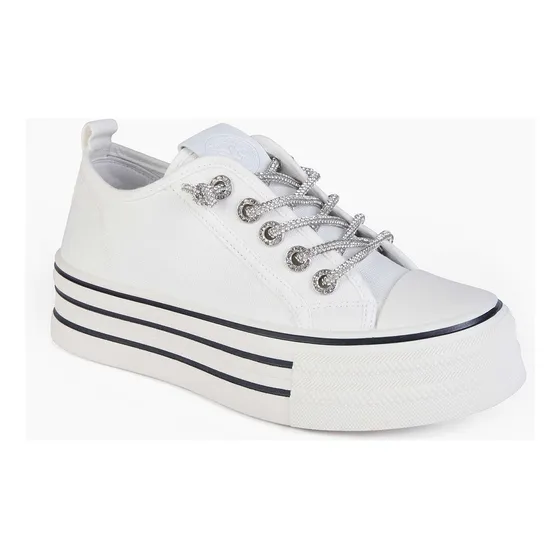 Zapatilla De Moda Para Mujer 8038 Blanco - Sthef