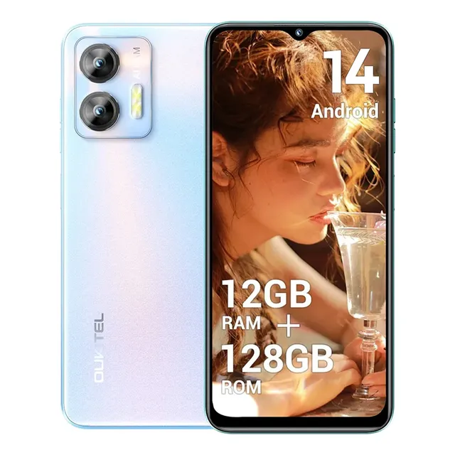 Celulares Oukitel C36 12gb Ram 128gb Rom 5150 Mah Teléfonos Móviles Android 14 Smartphones Auricular 3,5mm Otg/gps/fingerprint