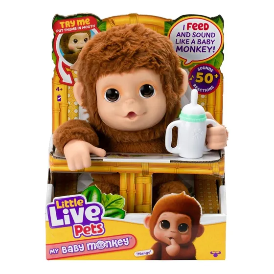 Little Live Pets Muñeco Monito Bebé Interactivo