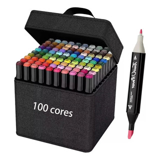 Marcadores Com Ponta De Pincel Duplo, 100 Cores Marcadores Com Ponta De Pincel Duplo, 100 Cores
